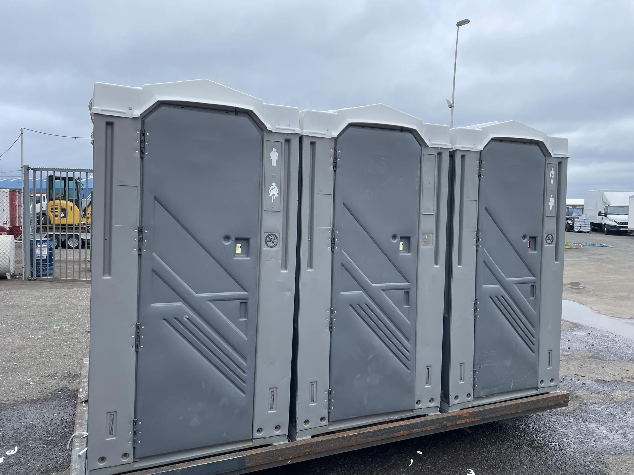 Þurrsalerni 6 stk á grind